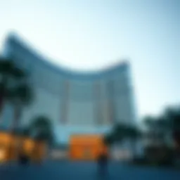 Luxurious Vdara Hotel exterior showcasing modern architecture