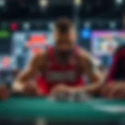 Online betting platforms showcasing NBA games