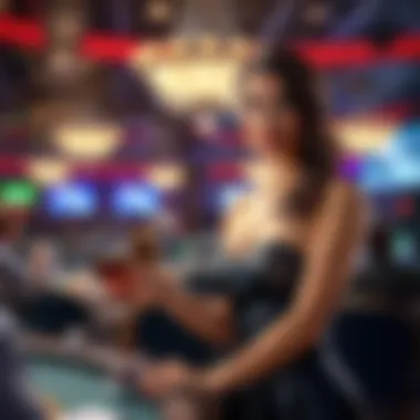 Elegant hostess welcoming guests at the event